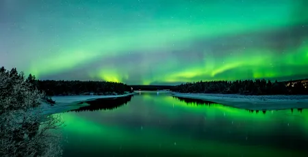 Northern Lights over Torne River